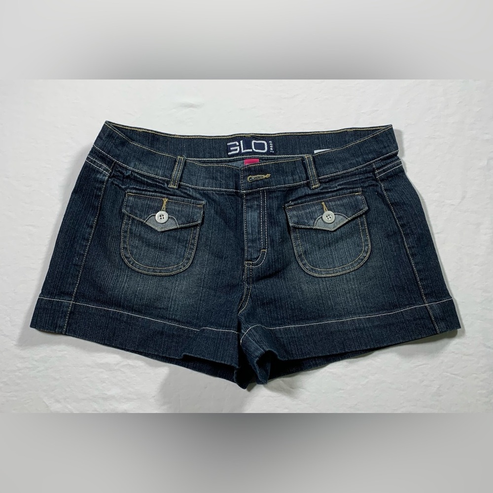 GLO jeans Women's navy blue Denim Shorts